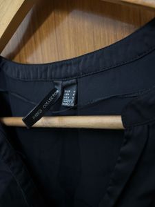 Mango Black V-Neck Blouse