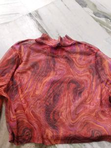 Stylish Swirl Print Top