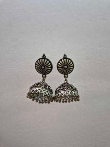 Customized Oxidized Jhumka Earrings - Unused