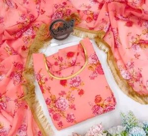 Floral Anarkali Kurta Set