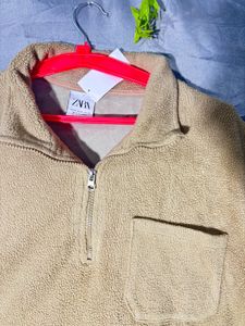 Zara Fleece Quarter Zip Sweatshirt