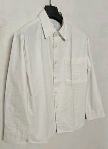 Men's Classic White Button-Down Shirt