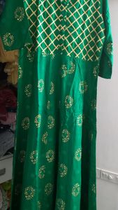 New green Anarkali