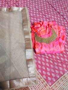 Pink Gown Flared