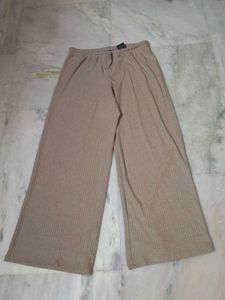 Comfortable Wide Leg Ribbed Pants