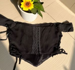 Black Corset Style Top