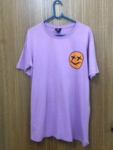 Lavender Smiley Face T-Shirt