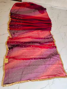Vibrant Ombre Embroidered saree