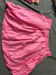 Pink Embroidered Lehenga Choli Material