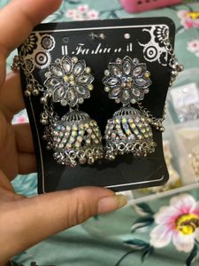 Oxidised Silver Jhumka Earrings 🤍🧿
