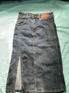Women's Denim Maxi Skirt