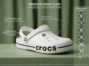 Classic White Crocs Clogs