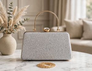 Elegant Pink Evening Clutch Bag