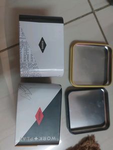 Original Fossil Metal Watch Boxes
