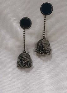 Ethnic Mirror Jhumka Earrings