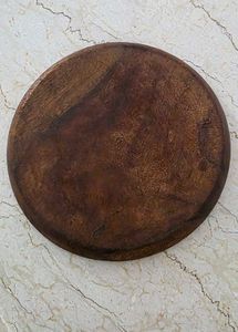 Hand Carved Wooden Decorative Plate