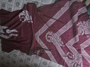 New Xxl Cotton Maroon Nighty For Women