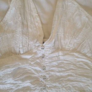 White Flowy Beach Dress