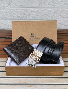 Burberry Belt and Wallet Set