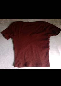 Chic Brown Square Neck Crop Top
