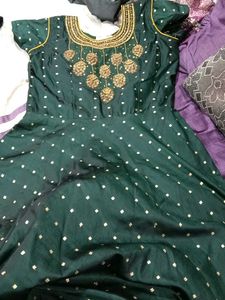 Elegant Green Ethnic Gown