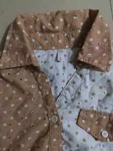 Chic Patchwork Long Sleeve Shirt