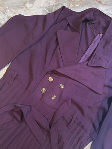 Elegant Plum Wide-Leg Jumpsuit