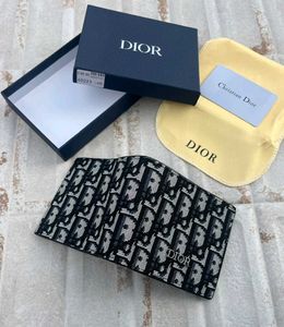 Dior Monogram Bifold Wallet FOR MENS WD BOX