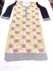 British Flag Print Top America piece