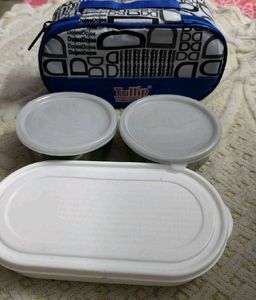 3 Piece With Cover Tulip Lunch Box