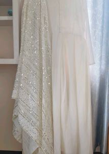 Elegant White Kurta Set with Dupatta