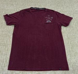 Horizon Burgundy Pocket T-Shirt