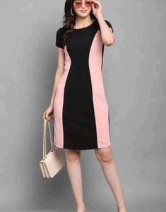Chic Color Block Mini Bodycon Dress