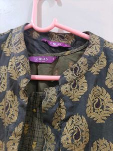 Libas Women Kurta Dhoti Pant And Ethnic Jacket