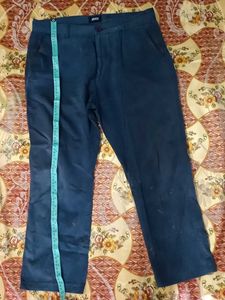 Men's Blue Casual Trousers