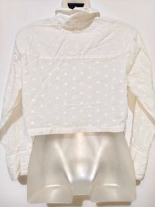 white heart Crop shirt