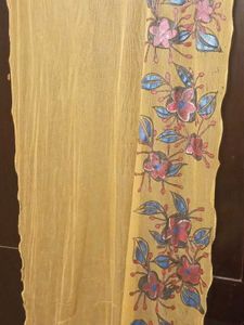Hand-Painted Floral Dupatta