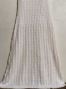 Elegant White Knit Maxi Dress