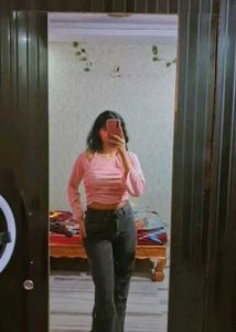 Y2K Pink Ruched Crop Top LIKE NEW (less dilivery)