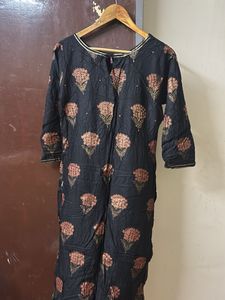 style up black kurta
