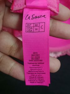 LASENZA Hot Pink Lace Push up bra
