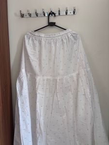 White Printed Ethnic Skirt