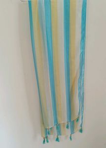 Striped Scarf with Tassels