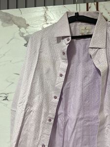 Blackberry’s Men's Light Purple Printed Shir
