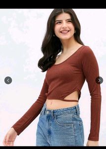 Chic Long Sleeve Cutout Top