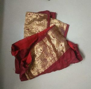 Silk Jari Maroon Blouse
