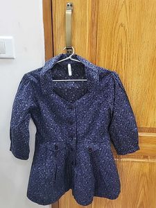 Stylish Printed Button-Down Top