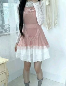 cute Lace-Trimmed Sheer Maid Apron Lingerie S