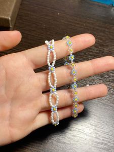 Daisy Beaded Bracelet Set of 3