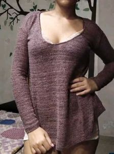 Aeropostale lilac glittery Knit Top